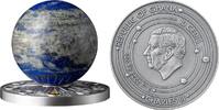 Earth Solar System 2 oz Antique finish Silver Coin 10 Cedis Republic of Ghana 2024