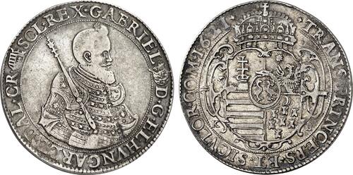 Hungary Taler 1621-KB Transylvania Gabriel Bethlen XF/AU