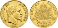 France 100 Francs 1866-BB Napoleon III, Strasbourg mint AU