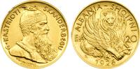 Albania 20 Franga Ari 1926-R Republic Prince Skanderbeg Rome mint AU/UNC