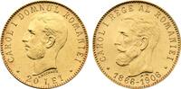 Romania 20 Lei 1906 Carol I AU/UNC