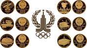 Russia 100 Rouble 1980 Olympic gold Proof Set UNC Proof
