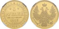 Russia 5 Roubles 1853 CПБ-AГ Nicholas I NGC MS62