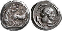 Ancient Greek AR Tetradrachm. ca. 475-470 BC. Sicily, Syracuse. Deinomenid Tyranny, Hieron I. Extrem