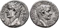 Roman Provincial Billon Tetradrachm EGYPT. Alexandria. Tiberius, with Divus Augustus, -
