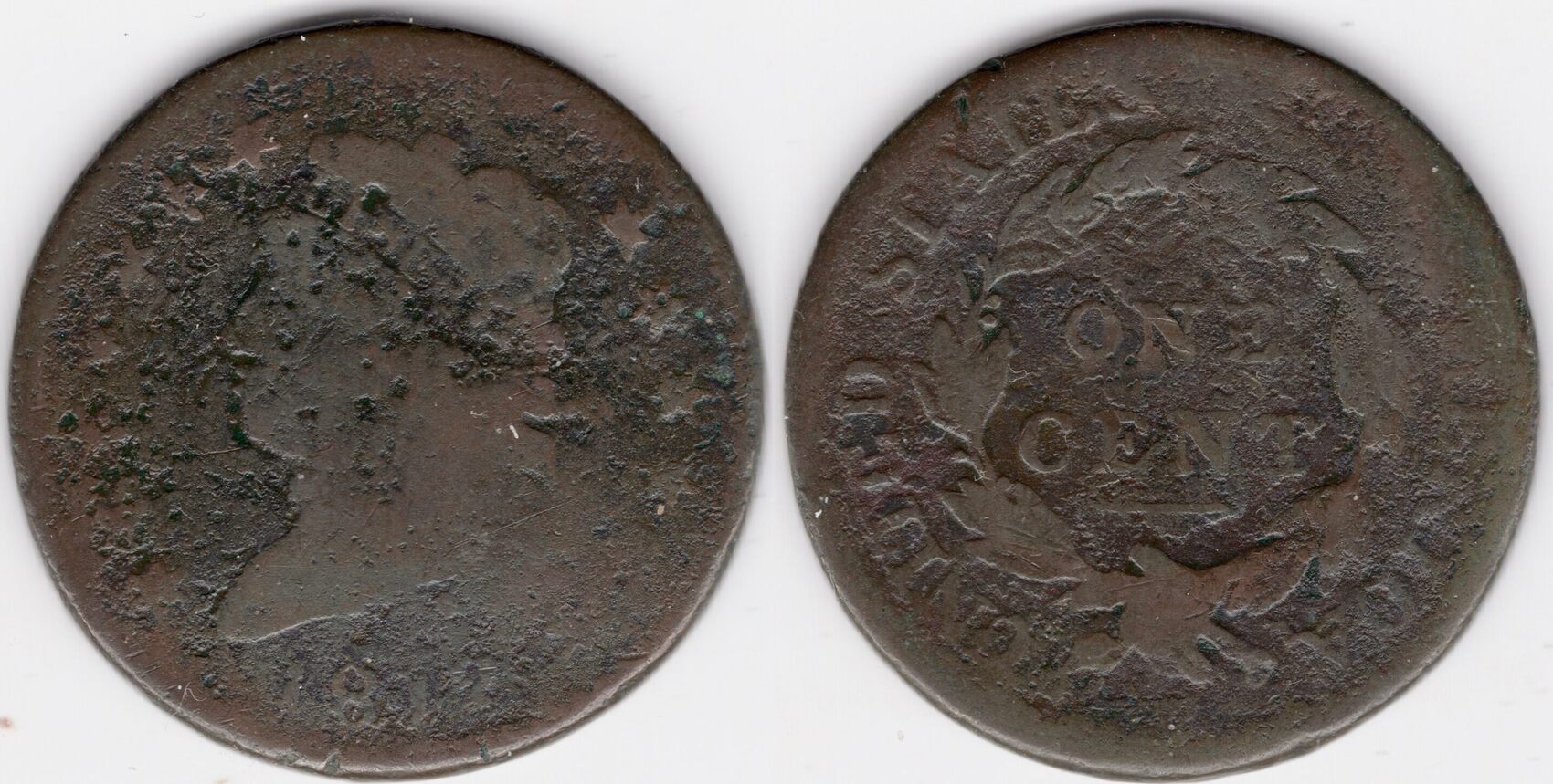 United States 1812 Large US Cent - 1301 L12o 1 1 C 