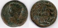 ROMAN EMPIRE Roman As 27 BC-14 AD Emperor Augustus Julia Traducta (CI2) -