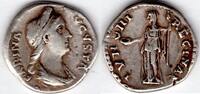Roman Empire ancient Roman denarius Empress Sabina, 117-136 (C56) -