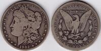 USA  1902-S Morgan Silver Dollar (M02S)