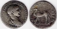 ROMAN EMPIRE ancient Roman silver drachm with camel Trajan, 98-117 (C28) -