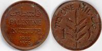 Palestine Palestine British Mandate 1935 one mil (P135) -