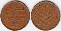 Palestine Palestine British Mandate 1946 one mil (P146) -