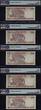 Welt Banknoten 10 RUPEE 2014 TT INDIA  SACRED S/N 786 SAME BLOCKSET 1 THRU 10 IN A ROW PMG 66 PQ ALL TEN OF THESE NOTES ARE NUMBERED 7860001 THRU 786010 WITH AN ALMOST IMPOSSIBLE ASSEMBLY OF NOTES IN ONE GROUPING BECAUSE OF T