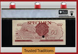 Welt Banknoten 50 FRANCS 1960 TT PK 4s RWANDA-BURUNDI  BEAUTIFUL SPECIMEN RARE LIONESS PCGS 64 EXCEPTIONAL SPECIMEN WITH BOLD COLOR AND FANTASTIC EYE APPEAL!