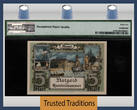 Welt Banknoten 5 MARK 1922 TT PK 4b MEMEL / FRENCH ADMINISTRATION - POST WWI  PMG 65 EPQ TOP POP