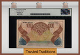 Welt Banknoten 1000 RUPIAH TT PK 48 1952 INDONESIA  STUNNING BEAUTY LCG 65 PPQ GEM NEW BEAUTIFUL POPULAR EXAMPLE AMONG COLLECTORS!