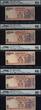 Welt Banknoten 10 RUPEE 2015 TT INDIA  SEQUENTIAL SACRED S/N 786001 THRU 786010 SET OF 9 PMG 66 ALL TEN OF THESE NOTES ARE NUMBERED 7860001 THRU 786010 AN ALMOST IMPOSSIBLE ASSEMBLY OF NOTES IN ONE GROUPING INCLUDING GRADE 6