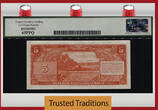 Welt Banknoten 5 RUPIAH TT PK 36 1950 INDONESIA REPULIK SERIKAT  SUKARNO LCG 65 PPQ GEM NEW BOLD FULLY ORIGINAL GEM NEW!!!