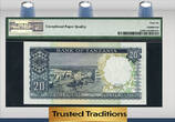 Welt Banknoten 1966 TT PK 3e TANZANIA 20/ SHILLINGS PMG 66 EPQ GEM FINEST KNOWN st