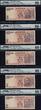 Welt Banknoten 10 RUPEE 2014 TT INDIA  SACRED S/N 786 SAME BLOCKSET 1 THRU 10 IN A ROW PMG 66 PQ ALL TEN OF THESE NOTES ARE NUMBERED 7860001 THRU 786010 WITH AN ALMOST IMPOSSIBLE ASSEMBLY OF NOTES IN ONE GROUPING BECAUSE OF T