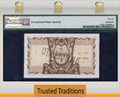 Welt Banknoten 1950 TT PK 11s ITALIAN SOMALILAND 1 SOMALI SPECIMEN LEOPARD PMG 66EPQ NONE FINER PREMIUM PAPER QUALITY st. POPULATION ONE AT THIS GRADE LEVEL WITH NONE GRADED FINER BY PMG POPULATION REPORT.