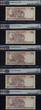 Welt Banknoten 10 RUPEE 2014 TT INDIA  SACRED S/N 786 SAME BLOCKSET 1 THRU 10 IN A ROW PMG 66 PQ ALL TEN OF THESE NOTES ARE NUMBERED 7860001 THRU 786010 WITH AN ALMOST IMPOSSIBLE ASSEMBLY OF NOTES IN ONE GROUPING BECAUSE OF T