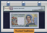 Welt Banknoten 20 FRANCS TT PK 50s 1951-63 NEW CALEDONIA  PMG 67 EPQ SUPERB GEM UNCIRCULATED! SUPERB st!