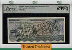 Welt Banknoten 1000 FRANCS TT PK 7 BURUNDI PROVISIONAL ISSUE LCG 67 PPQ FINEST KNOWN -