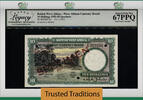 Welt Banknoten 10 SHILLINGS TT PK 9s 1953-58 BRITISH WEST AFRICA SPECIMEN LCG 67 PPQ SUPERB GEM -