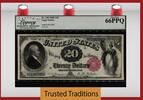 USA Banknoten 140 1880 $ TT FR 20 LEGAL TENDER SMALL RED SEAL LCG 66 PPQ GEM NEW! -