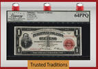 Welt Banknoten 1 PESO TT PK 68a PHILIPPINES TREASURY CERTIFICATE LCG 64 PPQ NONE FINER -