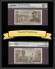 Welt Banknoten 5 FRANCS TT PK 24 1950-60 SAINT PIERRE & MIQUELON PMG 67 EPQ SUPERB GEM UNC -
