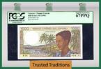 Welt Banknoten 1,000 FRANCS TT PK 11b COMORES PCGS 67 PPQ SUPERB GEM NEW NONE FINER! -