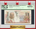 Welt Banknoten 100 FRANCS TT PK 31s 1947-49 MARTINIQUE BOURDONNAIS PCGS 66 PPQ GEM TOP POP -