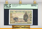 Welt Banknoten 500 FRANCS TT PK 802Tm WEST AFRICAN STATES PCGS 68 PPQ SUPERB NONE FINER! -