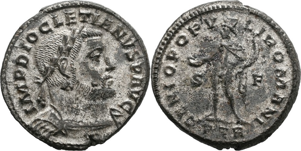 Trier (Treves) (Treveri) 3031.5.305 n.Chr. Follis oder Nummus 284305
