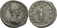 Italien AR-Denar Plautilla 202-205.n.Chr.(Concor AR-Denar Plautilla 202-205. n. Chr. Rom, 202. n. Chr. Ehefrau des Caracalla.(CON
