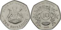Uganda 10 Shillings 1987 Pfr.