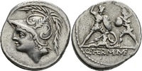 Italien AR-Denar AR-Denar. Röm. Republik. Q. THERM M.F.(Q.Minucius Thermus.M.f.)(Soldaten im Kamp