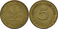 Deutschland  5 Pfennig 1981D SS