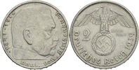 2 Reichsmark 1939 A Deutsches Reich  knapp VZ