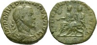 Italien AE-Sesterz Philippus.II.(Vater+Sohn sitz AE-Sesterz Philippus.II.244-249.n.Chr.Philipp.I.und Philipp.II.sitzend.n.l.
