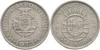 Portugal 50 Avos 1973 Kolonialmünze Macao VZ