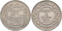 2 Francs 1916 A Tunesien Mohamed El-Naceur Bey 1906-1922 VZ