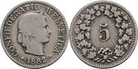 Schweiz 5 Rappen 1882 SS 14,00 EUR  zzgl. 15,00 EUR Versand