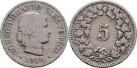 Schweiz 5 Rappen 1885 S+ 10,00 EUR  zzgl. 15,00 EUR Versand