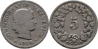 Schweiz 5 Rappen 1885 S+ 8,00 EUR  zzgl. 15,00 EUR Versand