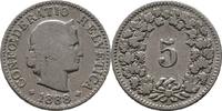 Schweiz 5 Rappen 1888 knapp SS 14,00 EUR  zzgl. 15,00 EUR Versand