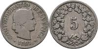 Schweiz 5 Rappen 1891 SS 20,00 EUR  zzgl. 11,70 EUR Versand