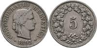 Schweiz 5 Rappen 1893 SS+ 15,00 EUR  zzgl. 15,00 EUR Versand